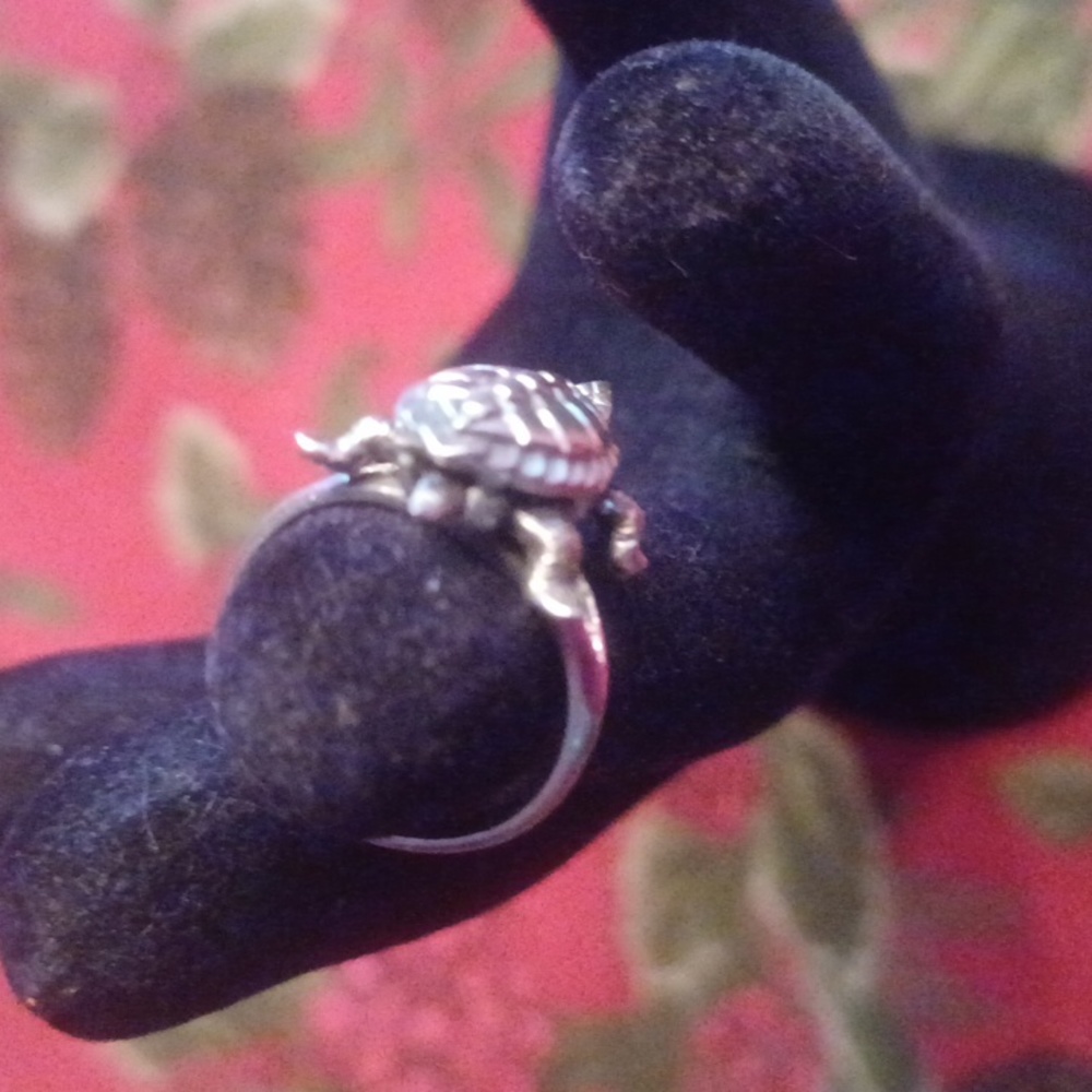 Sterling Silver Turtle Ring - image 6